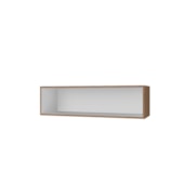 Armário 2 Portas Cozinha Aério Íris MB1 79cm Savana\Off White Com Puxador Cor Cobre