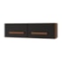 Armário 2 Portas Cozinha Aério Íris MB1 79cm Savana\Preto Com Puxador Cor Cobre