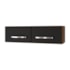 Armário 2 Portas Cozinha Aério Íris MB1 79cm Savana\Preto Com Puxador Cor Cromado