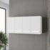 Armário 4 Portas Cozinha Aério Íris MB1 120cm Branco Com Puxador Cor Branco
