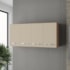 Armário 4 Portas Cozinha Aério Íris MB1 120cm Savana\Off White Com Puxador Cor Cromado