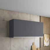 Armário Aéreo p/ Cozinha Maya A03 120cm 3 Portas Cinza Fosco