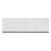 Armário Aéreo p/ Cozinha Maya A03 150cm 4 Portas Amêndoa/Branco