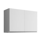 Armário Aéreo p/ Cozinha Maya A03 80cm 2 Portas Branco