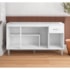 Armário Balcão Gabriela com Gaveta Flex Branco ou Branco e Preto para Pia de Cozinha sem Tampo 1,50M 4 Portas - AJL Decor