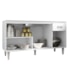 Armário Balcão Gabriela para Pia de Cozinha sem Tampo 1,50M 4 Portas Branco - AM Decor