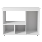 Armário Multiuso Bela 3 Portas Cozinha MB1 Branco Puxador Cromado