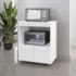 Armário Multiuso Lira 2 Portas Cozinha MB1 Branco com Puxador Branco