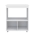 Armário Multiuso Lira 2 Portas Cozinha MB1 Branco com Puxador Branco