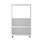 Armário Multiuso Nésia 2 Portas Cozinha MB1 Branco Puxador Cromado