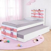 Bi Cama Infantil Solteiro 2 Bailarinas 195cm x 96cm KMTEB