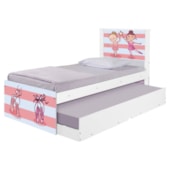 Bi Cama Infantil Solteiro 2 Bailarinas 195cm x 96cm KMTEB