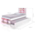 Bi Cama Infantil Solteiro 2 Bailarinas 195cm x 96cm KMTEB