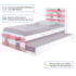 Bi Cama Infantil Solteiro 2 Bailarinas 195cm x 96cm KMTEB
