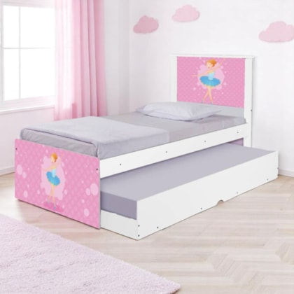 Bi Cama Infantil Solteiro Bailarina 195cm x 96cm KMTEB