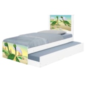 Bi Cama Infantil Solteiro Dinossauros 195cm x 96cm KMTEB