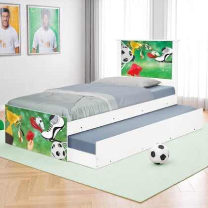 Bi Cama Infantil Solteiro Gol de Ouro 195cm x 96cm KMTEB