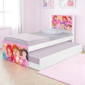 Bi Cama Infantil Solteiro Princesas 195cm x 96cm KMTEB