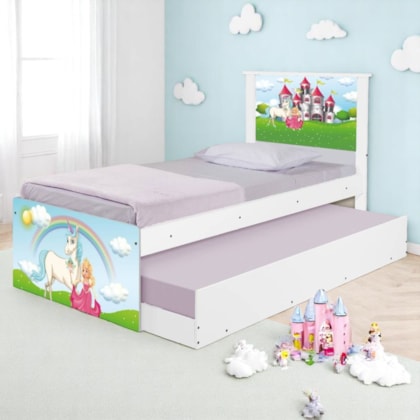 Bi Cama Infantil Solteiro Reino Encantado 195cm x 96cm KMTEB