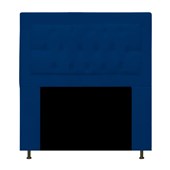 Cabeceira Bianca Estofada Capitonê 100 cm para Cama Box Solteiro Corano Azul Marinho Quarto - AM Decor