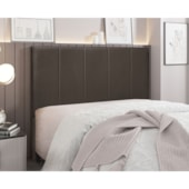 Cabeceira Casal Australia SPZ 140cm Veludo Marrom