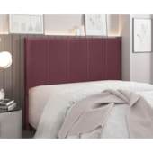 Cabeceira Casal Australia SPZ 140cm Veludo Vinho