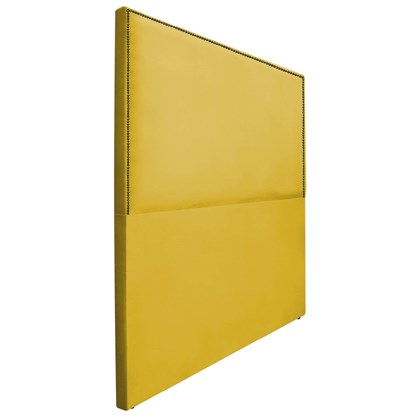 Cabeceira Casal Bali P02 140 cm para cama Box Suede Amarelo - Amarena Móveis