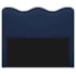Cabeceira Casal Bari P02 140 cm para cama Box Suede Azul Marinho - Amarena Móveis