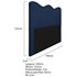 Cabeceira Casal Bari P02 140 cm para cama Box Suede Azul Marinho - Amarena Móveis