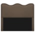 Cabeceira Casal Bari P02 140 cm para cama Box Suede Marrom - Amarena Móveis