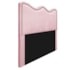 Cabeceira Casal Bari P02 140 cm para cama Box Suede Rosa Bebê - Amarena Móveis