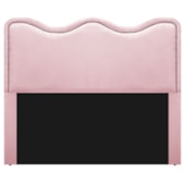 Cabeceira Casal Bari P02 140 cm para cama Box Suede Rosa Bebê - Amarena Móveis