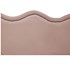 Cabeceira Casal Bari P02 140 cm para cama Box Suede Rosê - Amarena Móveis