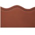 Cabeceira Casal Bari P02 140 cm para cama Box Suede Terracota - Amarena Móveis