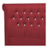 Cabeceira Casal Brescia P04 140 cm Suede  Vermelho TCA 53 - Amarena Móveis