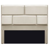 Cabeceira Casal Brick P02 140 cm para cama Box Corano Bege - Amarena Móveis