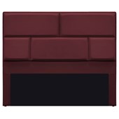 Cabeceira Casal Brick P02 140 cm para cama Box Corano Bordô - Amarena Móveis
