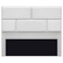 Cabeceira Casal Brick P02 140 cm para cama Box Corano Branco - Amarena Móveis