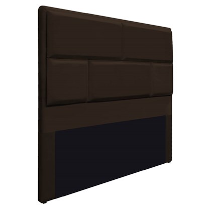 Cabeceira Casal Brick P02 140 cm para cama Box Corano Marrom - Amarena Móveis