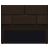 Cabeceira Casal Brick P02 140 cm para cama Box Corano Marrom - Amarena Móveis