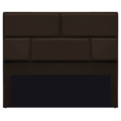 Cabeceira Casal Brick P02 140 cm para cama Box Corano Marrom - Amarena Móveis