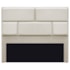 Cabeceira Casal Brick P02 140 cm para cama Box Linho Bege - Amarena Móveis