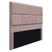 Cabeceira Casal Brick P02 140 cm para cama Box Linho Rosê - Amarena Móveis