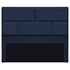Cabeceira Casal Brick P02 140 cm para cama Box Suede Azul Marinho - Amarena Móveis