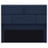 Cabeceira Casal Brick P02 140 cm para cama Box Suede Azul Marinho - Amarena Móveis