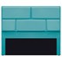 Cabeceira Casal Brick P02 140 cm para cama Box Suede Azul Turquesa - Amarena Móveis