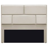 Cabeceira Casal Brick P02 140 cm para cama Box Suede Bege - Amarena Móveis