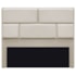 Cabeceira Casal Brick P02 140 cm para cama Box Suede Bege - Amarena Móveis