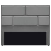 Cabeceira Casal Brick P02 140 cm para cama Box Suede Cinza - Amarena Móveis