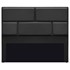 Cabeceira Casal Brick P02 140 cm para cama Box Suede Preto - Amarena Móveis